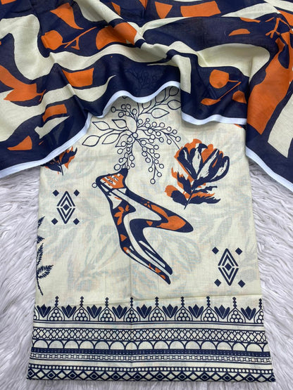 2Pc Lawn Kameez & Duppata Printed Suit  Vol-09