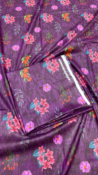 2Pc Lawn Allover Unstitched Suit #36157