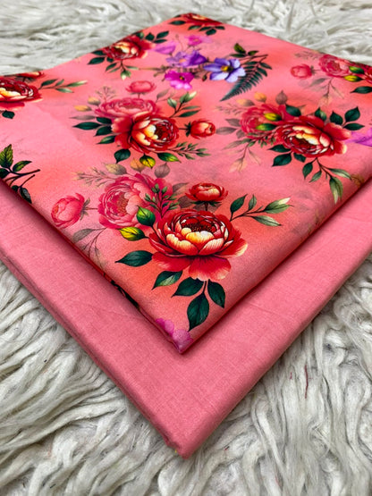 2Pc Printed Lawn Unstitched Suit 15