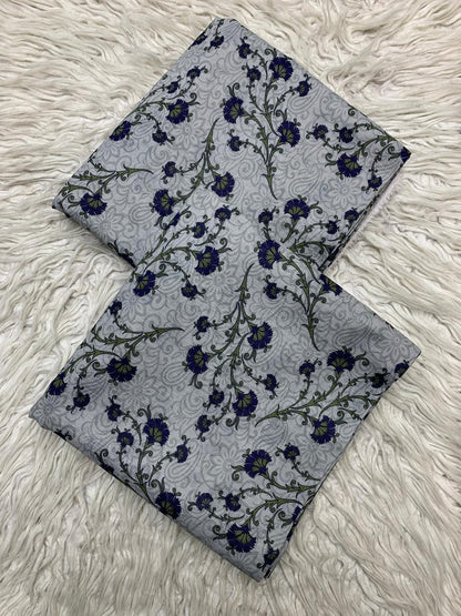 2Pc Sapphire Lawn Bana Dora Allover Unstitched Suit Vol-479