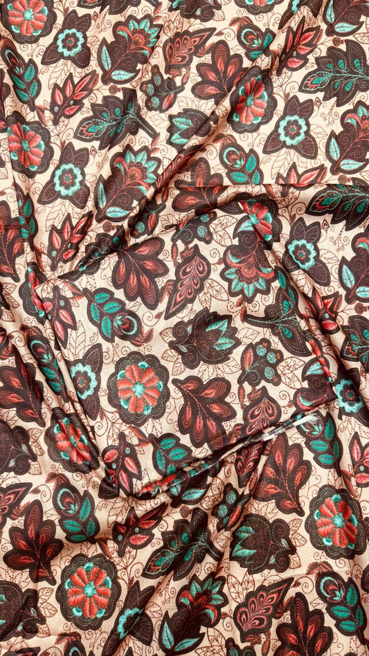 2Pc Lawn Allover Unstitched Suit #36158