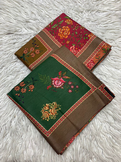 2Pc Bin Saeed Lawn Allover Printed Suit Vol-6205