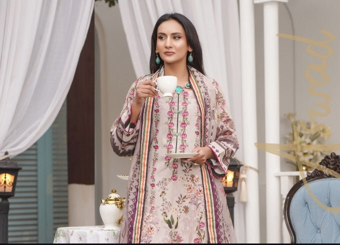 Noura Premium Lawn 3pc -0107