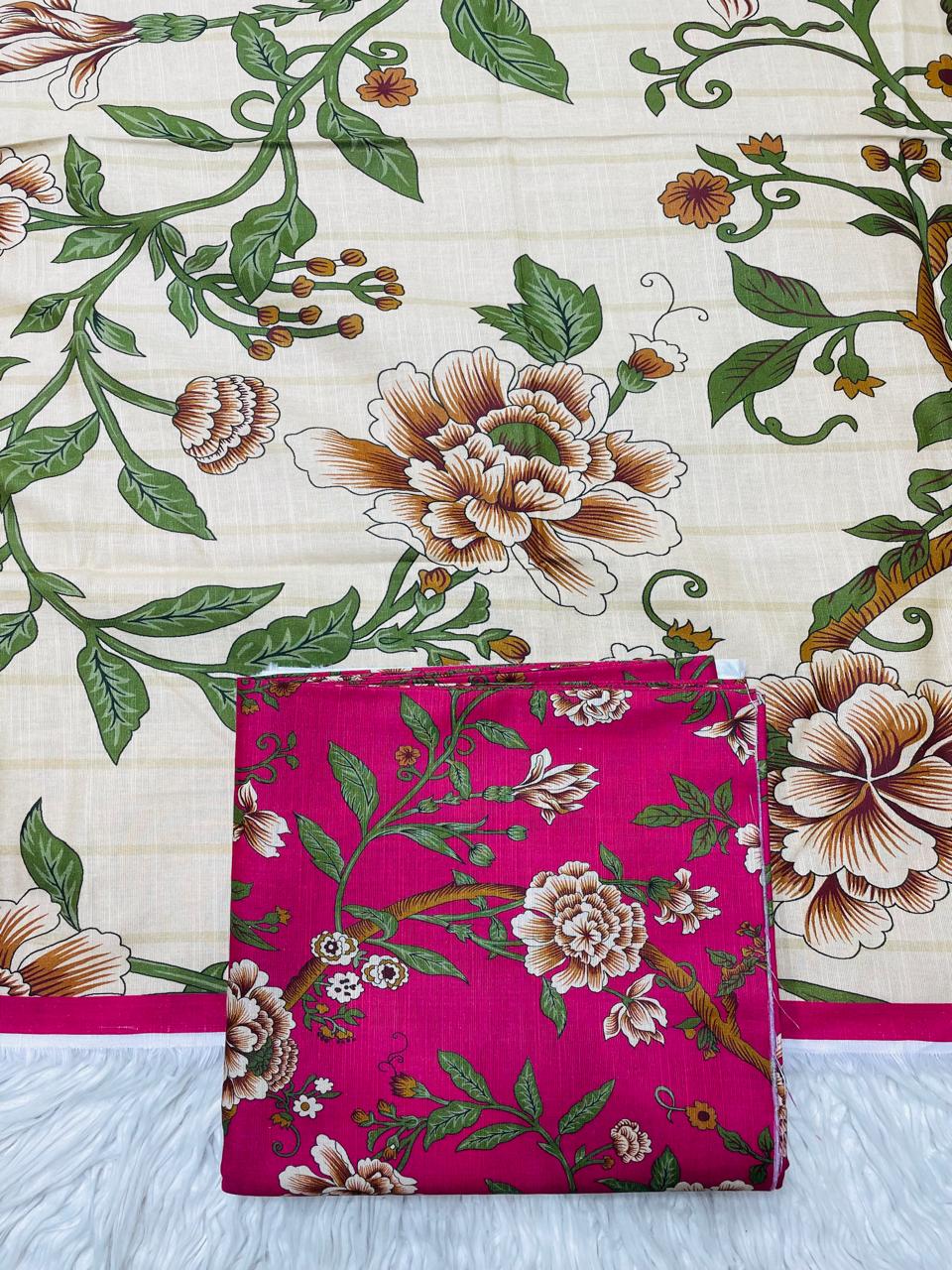 3Pc Slub Khaddar Allover Suit - 0102