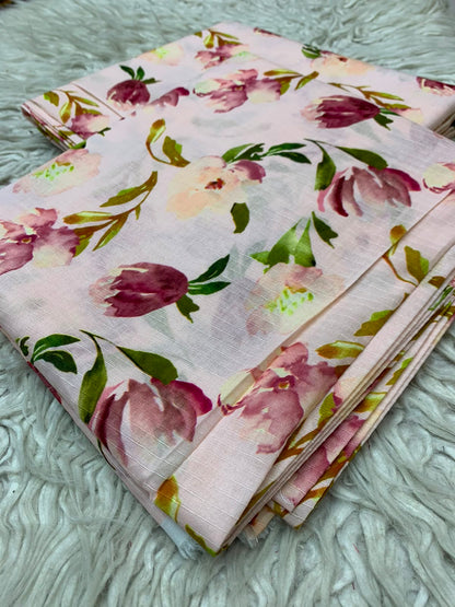2Pc Bana Dora Print Lawn Suit Vol-535