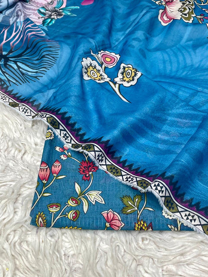 3Pc Sapphire Bana Dora Lawn Suit Vol-0119