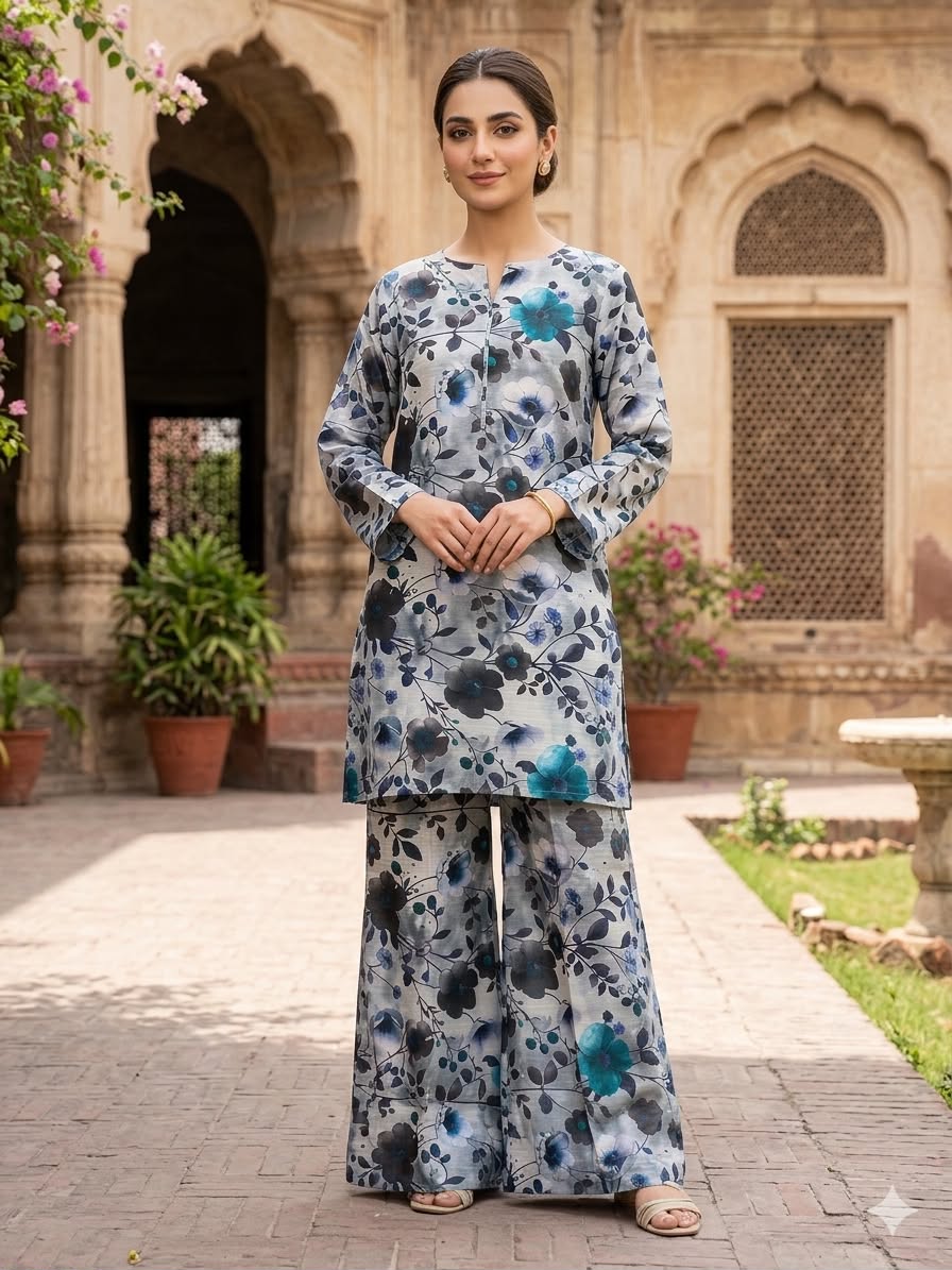 2Pc Lawn Bana Dora Digital Printed Suit 495