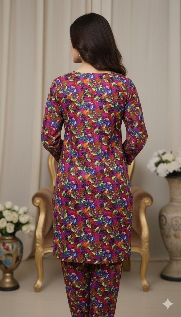 2-Piece Taweera Cotton Allover Suit D-40816