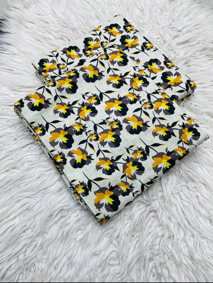 2 PC Slub Khaddar Allover Unstitched Suit Vol-0097