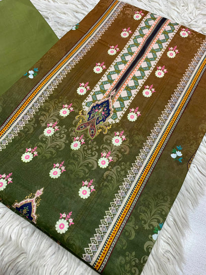 2Pc Printed Lawn Unstitched Suit 68