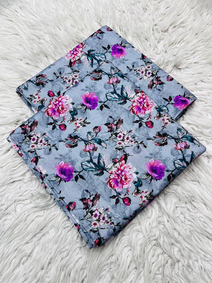 2PC Lawn Allover Digital Printed Unstitched Suit Vol-6178