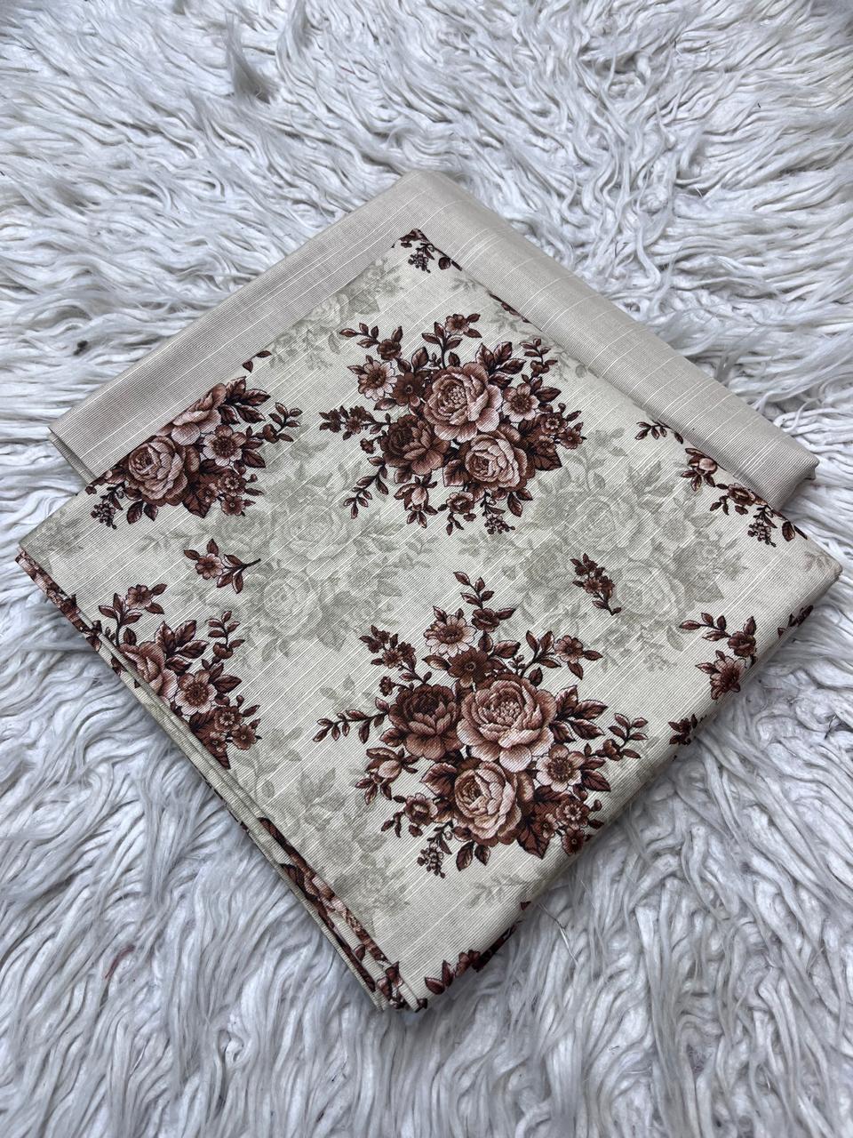 2Pc Kameez & Trouser Slub Khaddar Suit Vol-0137