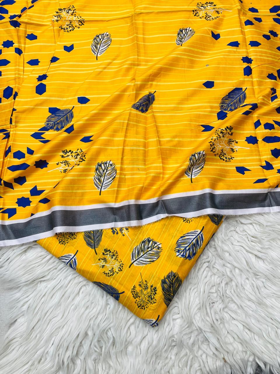 3 PC Lawn Digital Printed Unstitched Suit D#29989