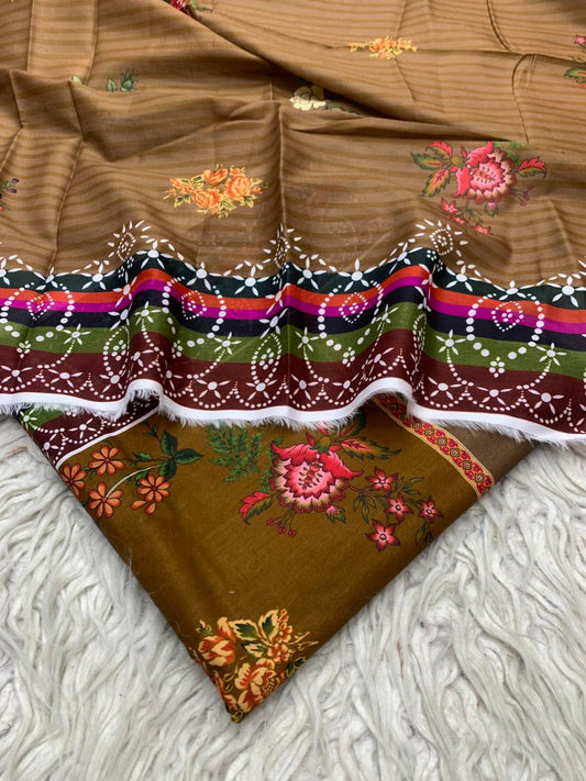 2Pc Supima Lawn Kameez & Duppata Printed Suit  Vol-O2