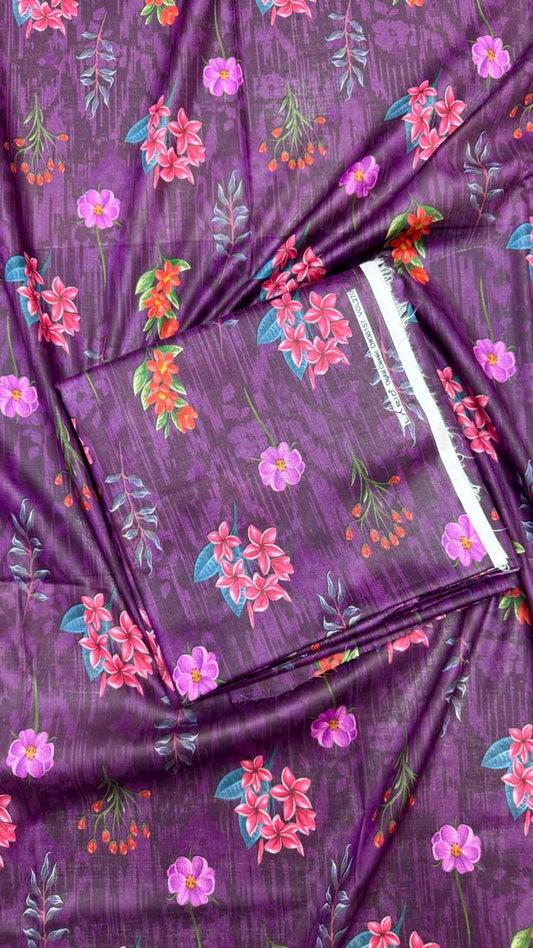 2Pc Lawn Allover Unstitched Suit #36157