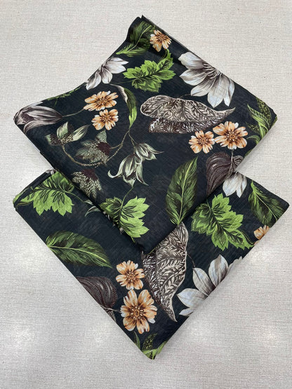 2Pc Bana Doria Lawn Unstitched Suit 552