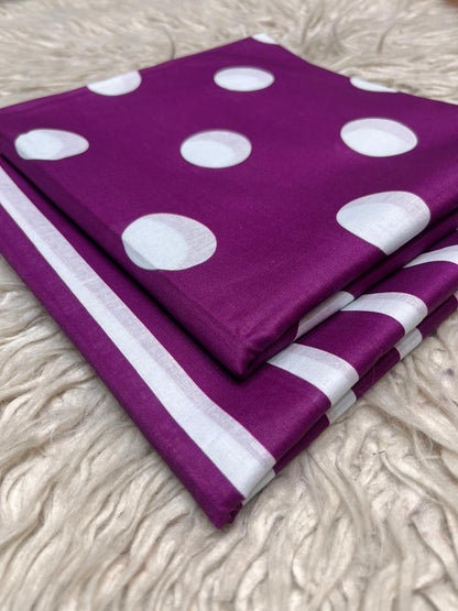 2Pc Bonanza Lawn Polka Dots Kameez & Trouser Printed Suit Vol-1080