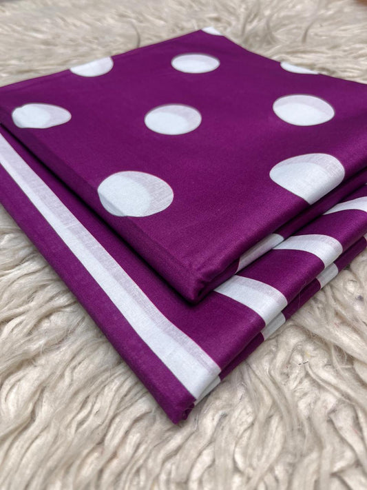 2Pc Bonanza Lawn Polka Dots Kameez & Trouser Printed Suit Vol-1080