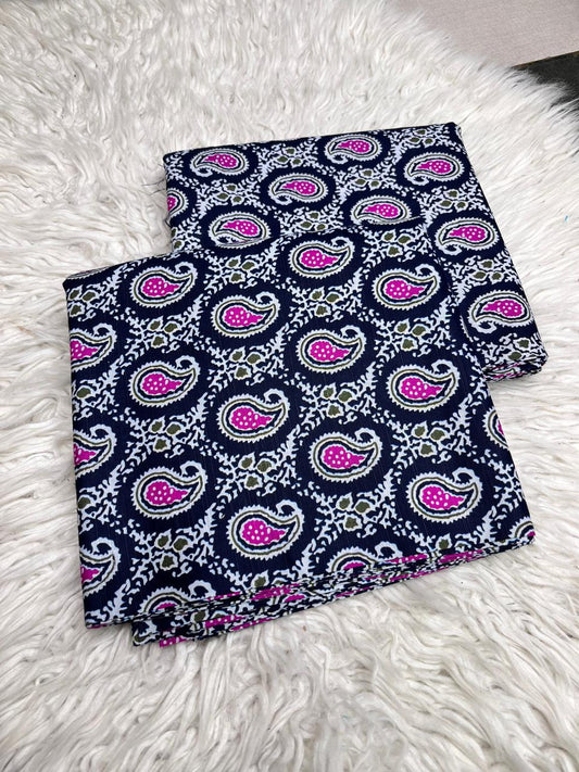 2Pc Slub Khaddar Allover Suit - 0076