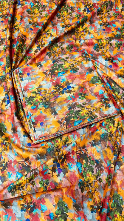 2 PC Shemray Allover Unstitched Suit #32846