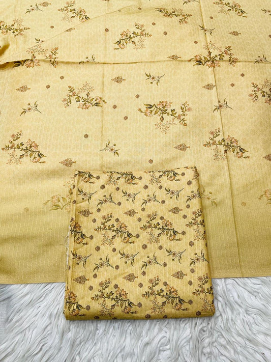 2 PC Dhanak Printed Kameez & Dupatta Unstitched Suit Vol-3103