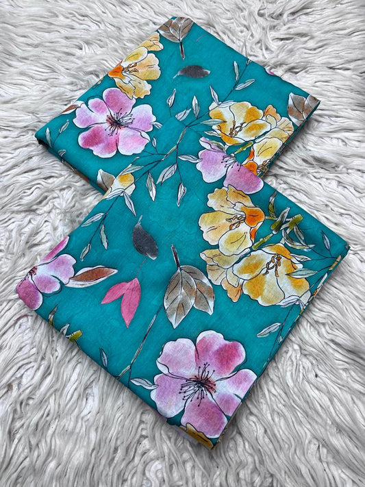 2Pc Lawn Allover Digital Printed Suit Vol-421