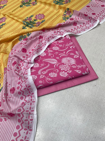 3Pc Lawn Digital Printed Unstitched Suit 27029