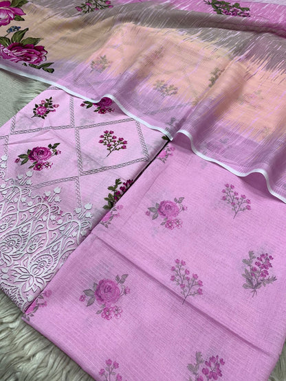 2Pc Lawn Bana Dora Kameez & Duppata Vol-3207