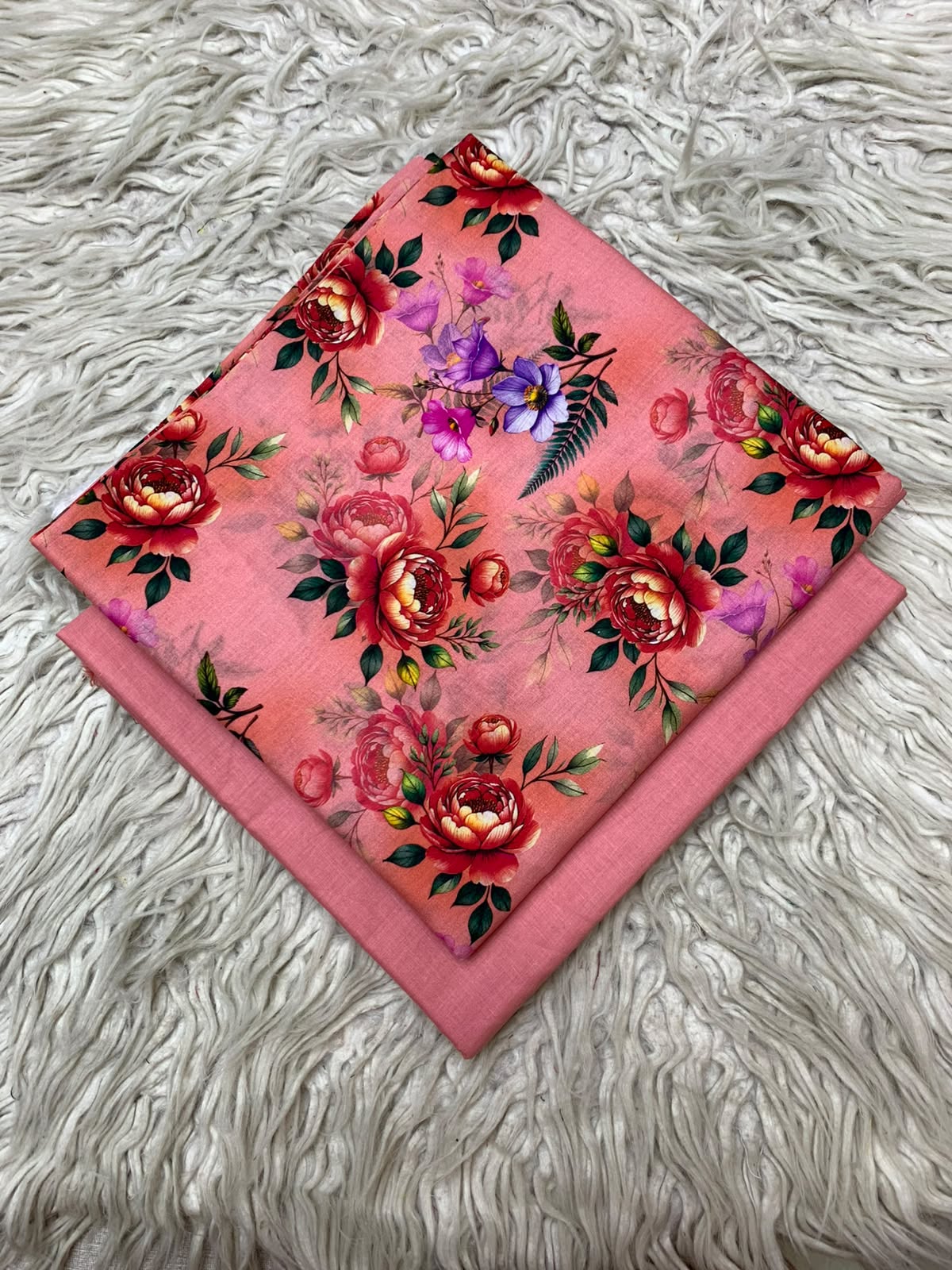 2Pc Printed Lawn Unstitched Suit 15