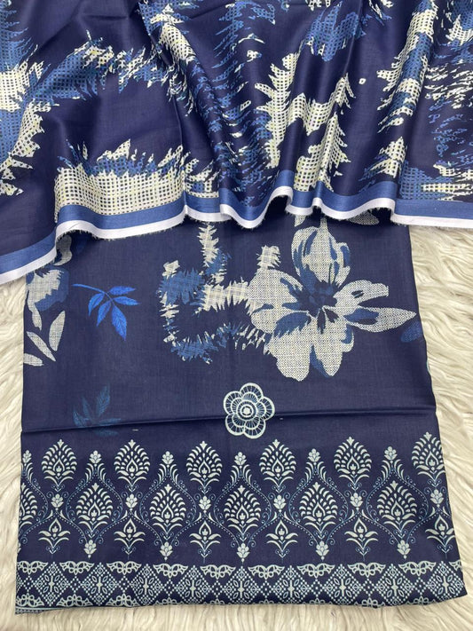2Pc Lawn Kameez & Duppata Printed Suit  Vol-09