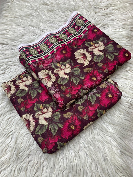 SAPPHIRE 2Pc Lawn Bana Dora Unstitched Suit Vol-0127