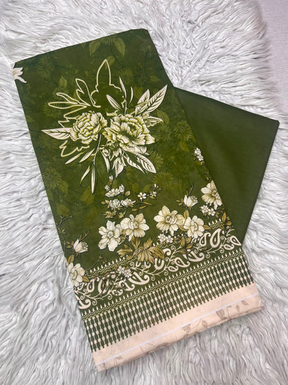 2Pc Printed Lawn Kameez & Trouser 525