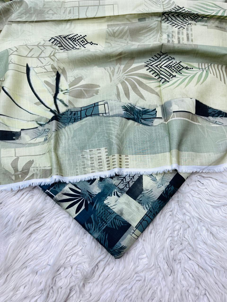 3Pc Slub Khaddar Allover Suit Vol-0117