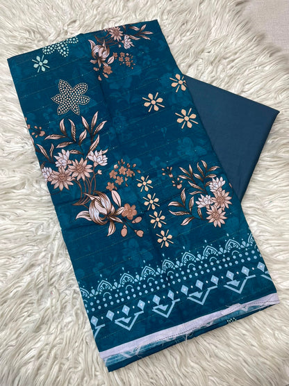 2Pc Printed Lawn Unstitched Suit 1250