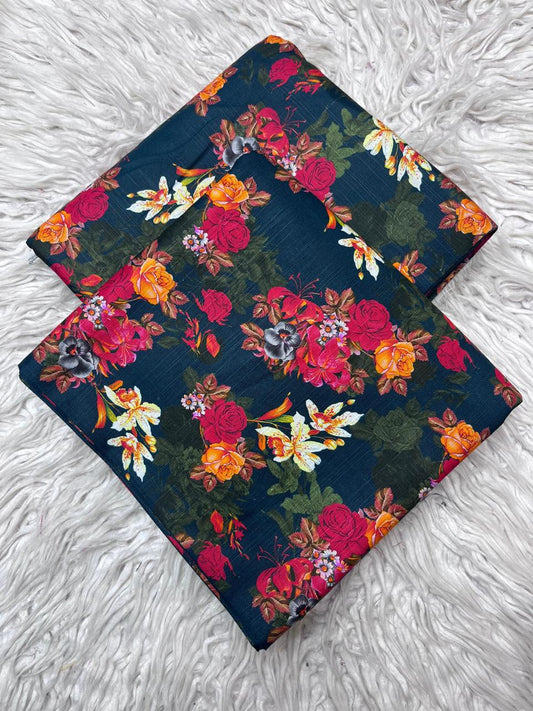 2Pc Slub Khaddar Allover Suit Vol-458