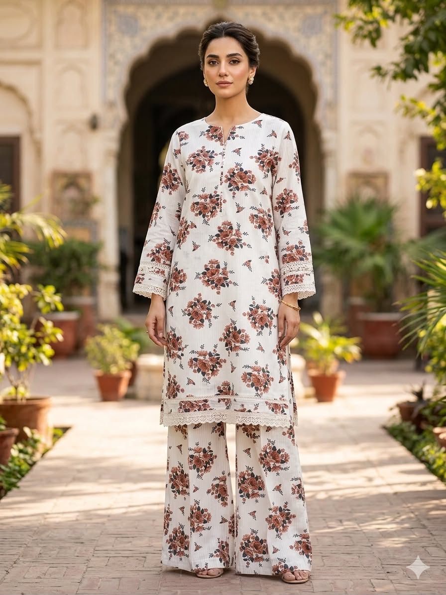 2Pc Sapphire Lawn Bana Dora 495