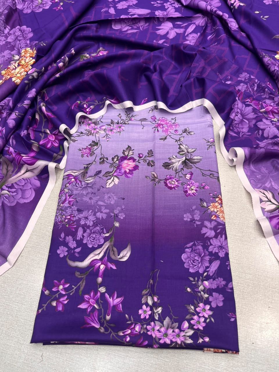 2Pc Staple Kameez & Dupatta Unstitched Suit 04