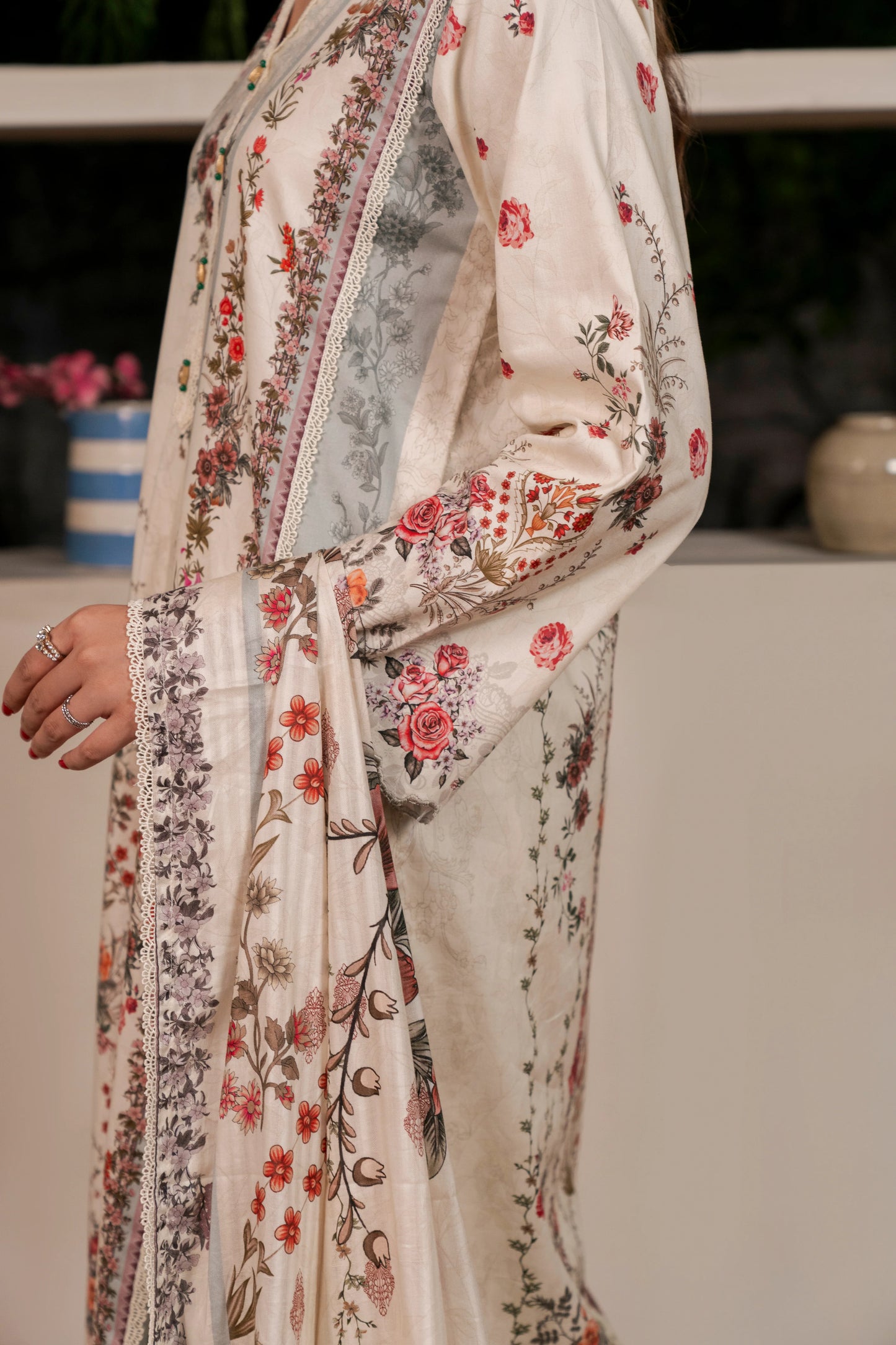 2Pc Firdous Kameez & Dupatta Suit - D741