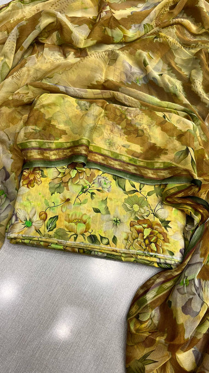 3Pc Luxury Chiffon with Tana Dora - Floriana Vol-307