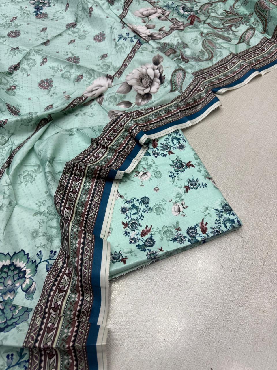 2Pc Kamal Slub Kameez & Dupatta Unstitched 61