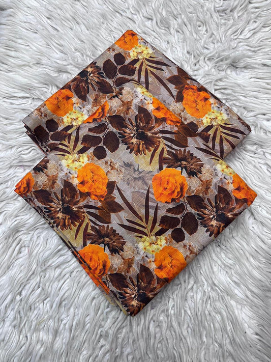 2Pc Slub Khaddar Allover Suit Vol-458