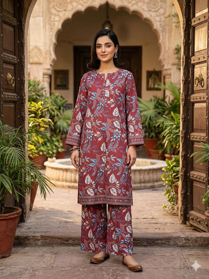 2Pc Bana Dora Lawn Allover 495