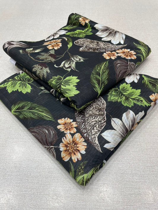 2Pc Bana Doria Lawn Unstitched Suit 552