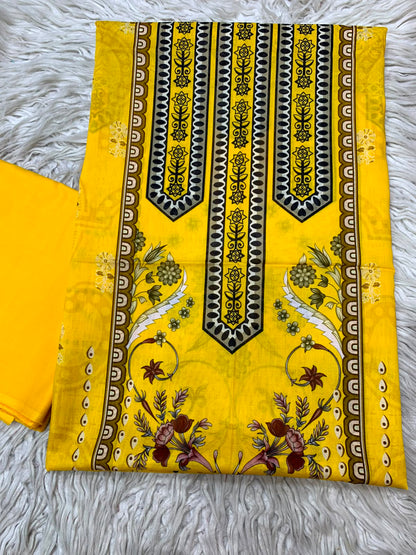 2Pc Printed Lawn Unstitched Suit 68