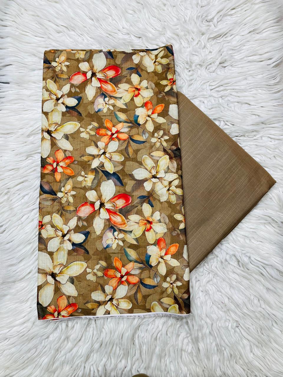 2Pc Kameez & Touser Slub Khaddar Suit Vol-0103