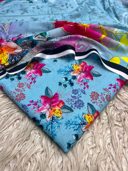 3Pc Same Digital Printed Lawn Suit 15