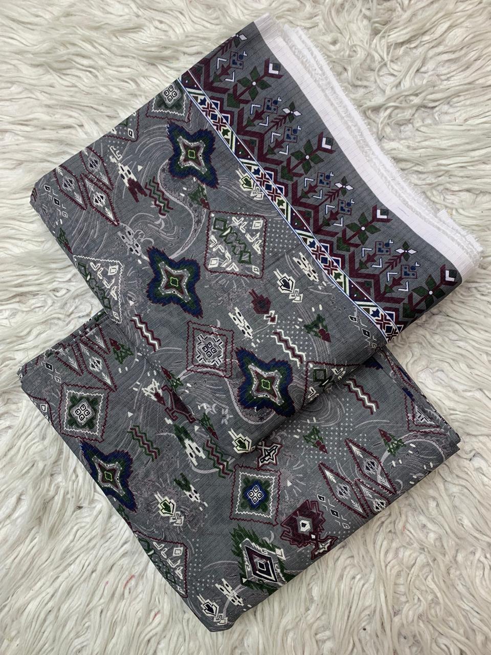 SAPPHIRE 2Pc Lawn Bana Dora Unstitched Suit Vol-0127