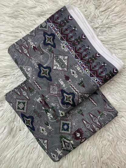 SAPPHIRE 2Pc Lawn Bana Dora Unstitched Suit Vol-0127