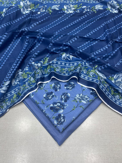 3Pc Slub Khaddar Unstitched Suit 24