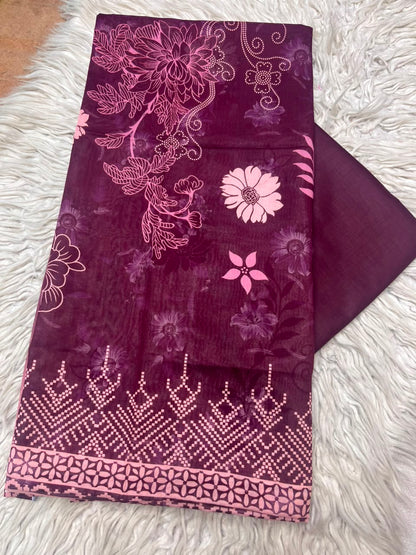 2Pc Printed Lawn Kameez & Trouser 525